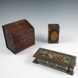 A Victory Chlorodyne & Gum Factory Tin, in the form of a bureau, 7ins x 6.75ins x 4.5ins, together