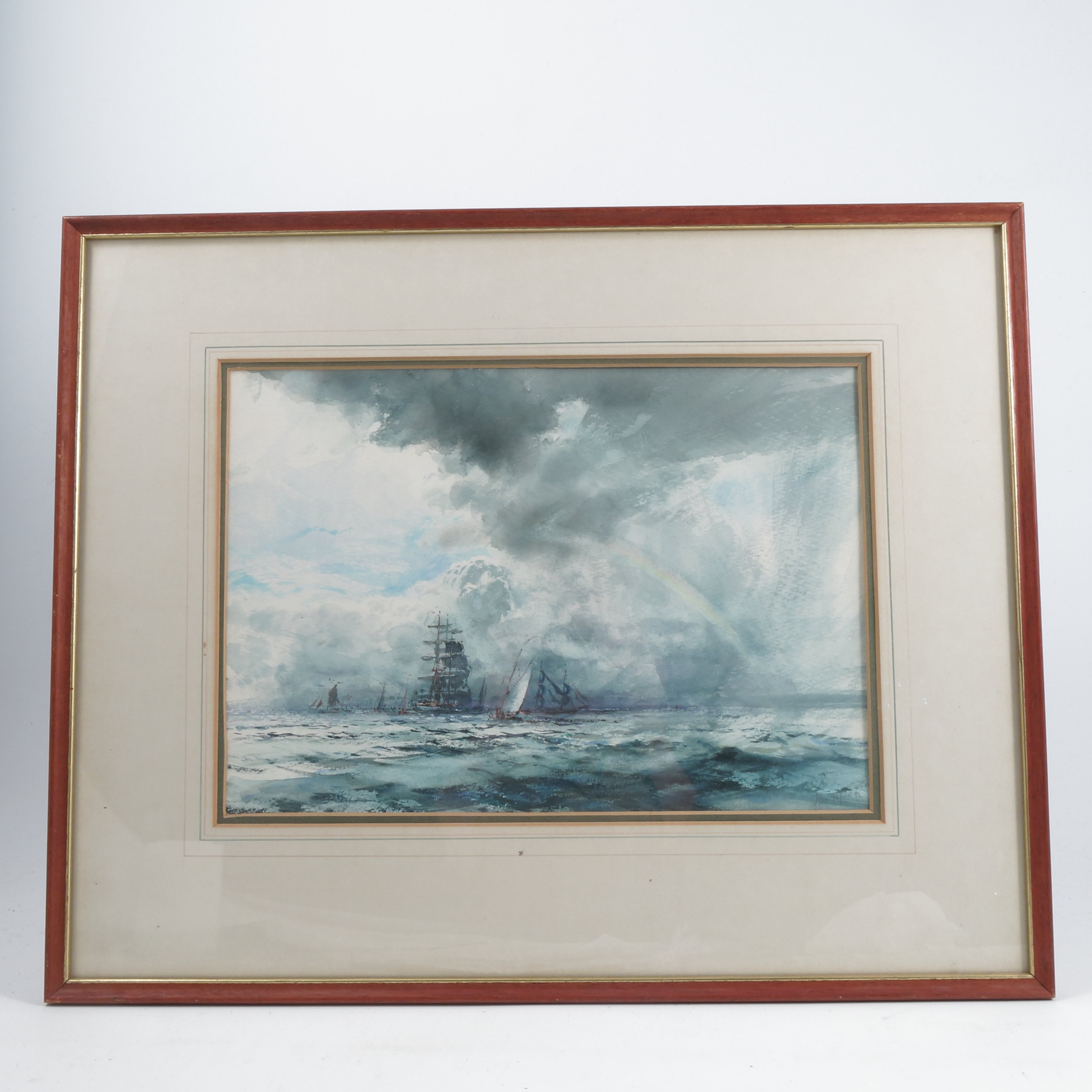 John Alford, watercolour, 82 Tall Ships Race The Squall, 10ins x 14ins (D) - Image 2 of 4