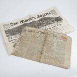 An edition of The Malvern Gazette, Friday December 9th 1927, together with an edition of Berrow's