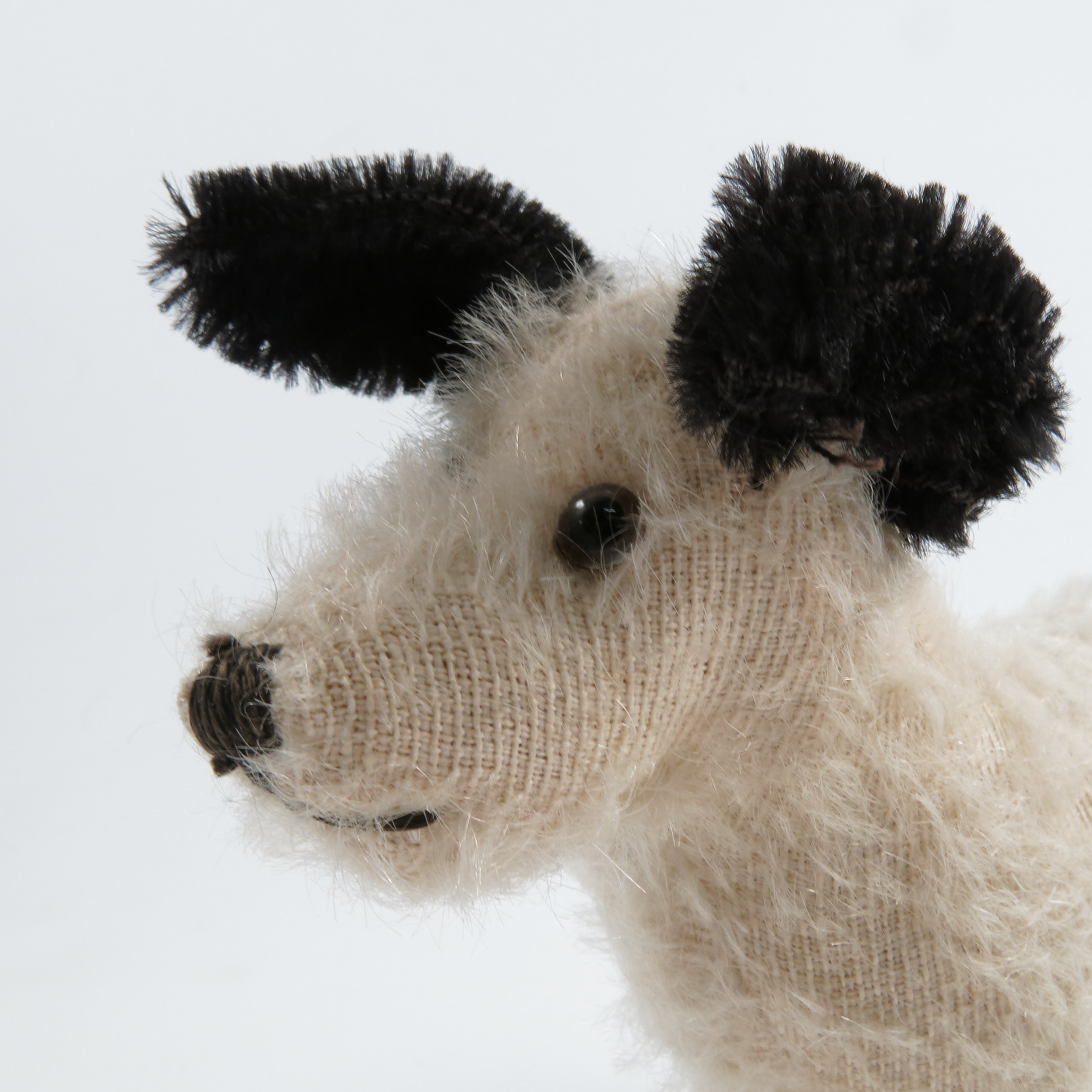Two plush models, of terriers, height 15ins and 6ins, together with a Hermann plush teddy bear and - Image 4 of 5