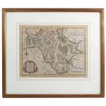 An Antique hand coloured map of Radnorshire, drawn by Thomas Kitchin, 8ins x 10.5ins
