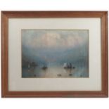General William John Chamberlayne, Merionethshire Barmouth, watercolour, Sailing boats on the