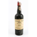 A bottle of Vintage Port 1963, (Alto Douro) Produce of Portugal