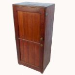 A 19th century mahogany food cupboard, fitted with adjustable shelves, width 18ins, height 39ins,