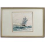 John Alford, two watercolours, Moorings of Flushing, 6ins x 8.5ins and The Royalist, 8.25ins x 8.