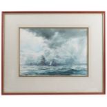 John Alford, watercolour, 82 Tall Ships Race The Squall, 10ins x 14ins (D)
