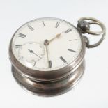 An early 19th century silver cased pocket watch, by James D. Moss, Liverpool, No. 5564