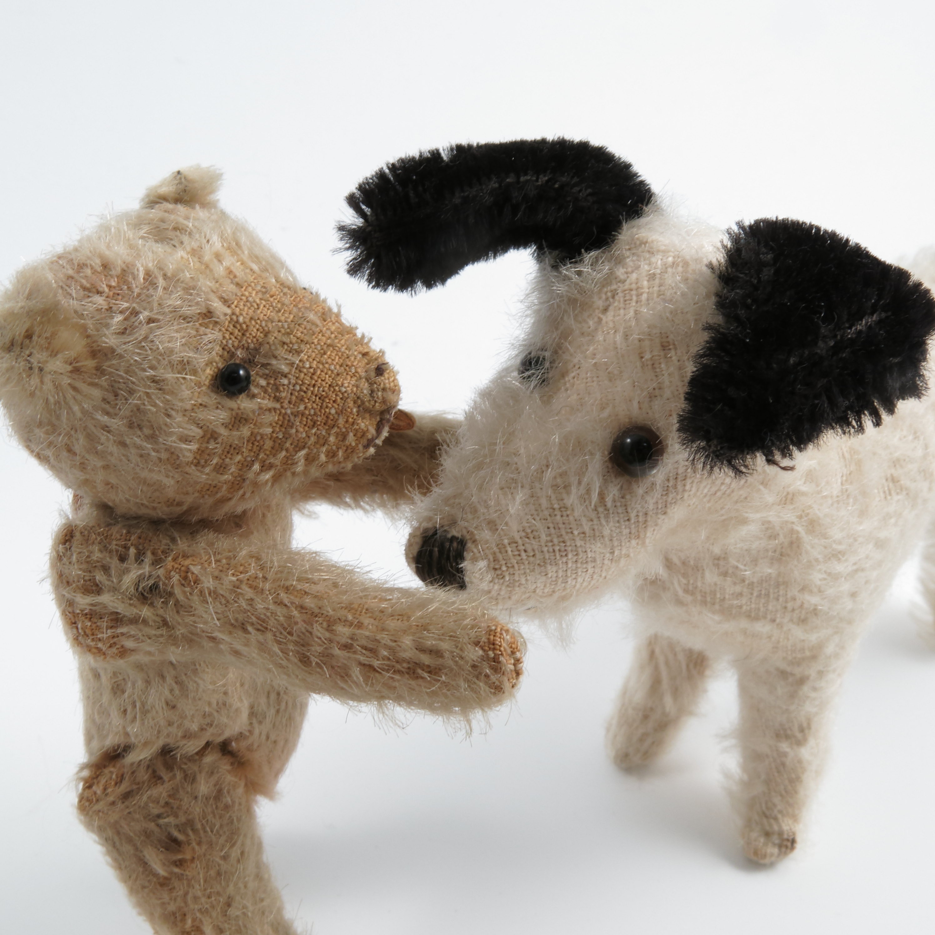 Two plush models, of terriers, height 15ins and 6ins, together with a Hermann plush teddy bear and - Image 3 of 5