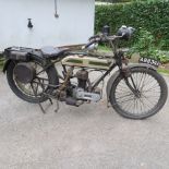 A Triumph motorbike, circa 1921 Subject to a 12% inclusive buyers premium all other lots are subject