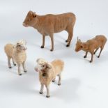 A collection of vintage toys, to include animal models, wooden toys, Meccano box etc