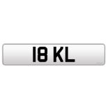 A cherished registration plate, 18 KL