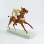A Royal Worcester model, The Polo Player, modelled by Doris Lindner, model number 3163, dated