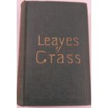 Leaves of Grass, Walt Whitman, published by Brooklyn, New York 1856 Condition Report: The binding is