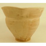 Ryoji Koie, a vase with flared circular neck, signed to foot and dated to base 1989, height