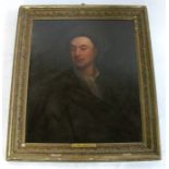 An 18th century school oil on canvas, portrait of a gentleman, Dr John Arbuthnot, held the