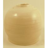 Ryoji Koie, a porcelain vase, with white glaze, marked to base, height 8insCondition Report: ok