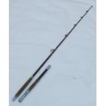 The House of Hardy Saltwater Deluxe 50lb boat rod, in a Hardy cloth case