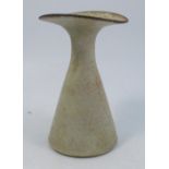 A Studio Pottery conical vase, with flared rim, P.L. mark to baseCondition Report: OK