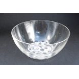 An R Lalique Marlenthal-2 pattern glass finger bowl, diameter 4.75ins, height 2.75ins Condition