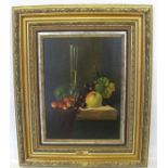 J Fermor, oil on board, still life study, 16ins x 11.5ins