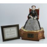 A Royal Worcester limited edition model, Mary I, modelled by Ronald Van Ruyckevelt, 1 of 250, with