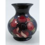 A Moorcroft Pottery vase, of baluster form, decorated in the Anemone pattern, height 4ins