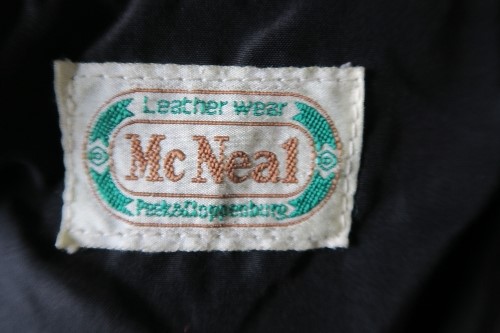 A 1980's vintage black leather jacket, bearing label McNeal, Peek and Cloppenburg - Image 3 of 3