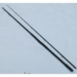 A fibreglass two section beach rod