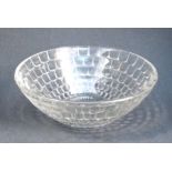 An R Lalique Ecailles pattern glass finger bowl, diameter 5ins, height 2ins Condition Report: Good