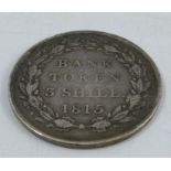 A George III Bank Token 3 Shill coin, dated 1815