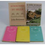 BETJEMAN (JOHN), Summoned by Bells,1960, Ring of Bells, 1962 and three others, 5vo