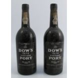 Six bottles of Dow's 1972 Vintage Port