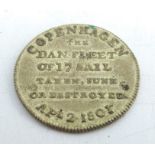 A brass token, commemorating Nelson's victory at the Battle of Copenhagen, 1801