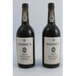 Six bottles of Warre's 1975 Vintage Port