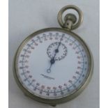 Johs Hartmann Berlin, a silver plated cased pocket stop watch, case numbered 482140