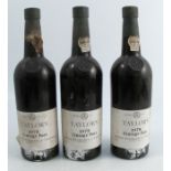 Three bottles of Taylor's 1975 Vintage Port