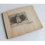 Clive Uptton, A scrap book containing war related cartoons cut from the Daily Sketch during 1942