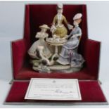A Royal Worcester limited edition figure group, The Tea Party, from the Victorian Figures series,