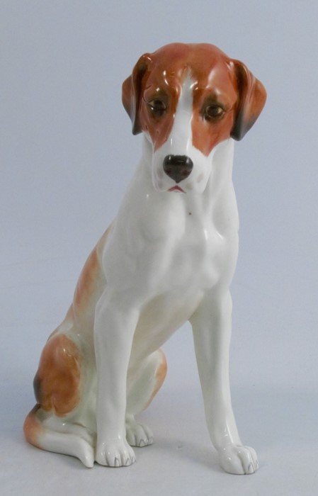 A Royal Worcester model, of a seated Hound, height 7.5insCondition Report: ok