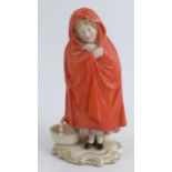 A Minton figure, Little Red Riding Hood, circa 1870, height 6.25insCondition Report: ok