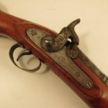 A 1830 long barrelled Brown Bess rifle, stamped with a crown and numbered 2381 A181963K