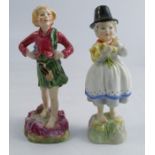 Two Royal Worcester figures, Scotland and Wales, from the Children of the World series, modelled