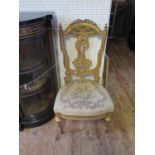 A Giltwood Side Chair