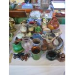 A Selection of Ceramics including Brannam