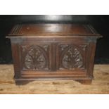 A Carved Oak Chest