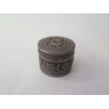 A Small Indian White Metal Box