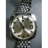 A Tissot Visodate Automatic Seastar Seven Gent's Stainless Steel Wristwatch (crown missing)