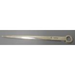 An Elizabeth II Silver Meat Skewer, Sheffield 1973, Francis Howard Ltd., 21cm, 56g