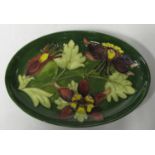 A Moorcroft Hibiscus Oval Dish, 23 x15.5cm