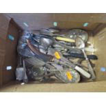 A Box of Silver Plated Flatware
